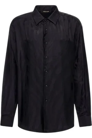 Roberto Cavalli Hombre, Camisas, Negro, Talla: XL