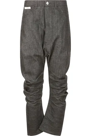 SETCHU Hombre, Vaqueros, Negro, Talla: M
