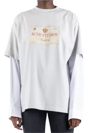 Acne Studios Mujer, Camisetas, Gris, Talla: S