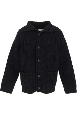 LANEUS Hombre, Jerseys, Negro, Talla: M