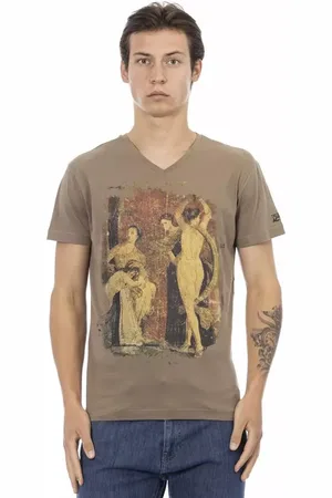 Trussardi Hombre, Camisetas, Marrón, Talla: 3XL