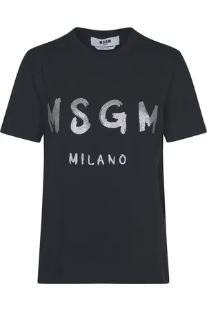 Msgm Mujer, Camisetas, Negro, Talla: S