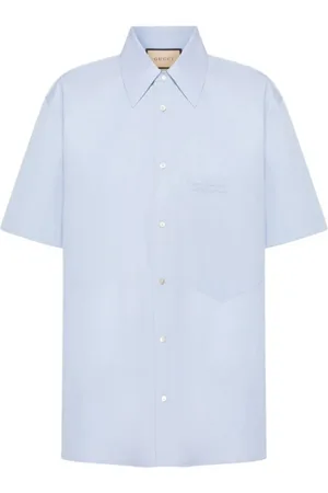 Gucci Hombre, Camisas, Azul, Talla: S