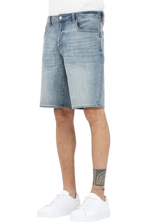Armani Exchange Hombre, Pantalones cortos, Azul, Talla: W33