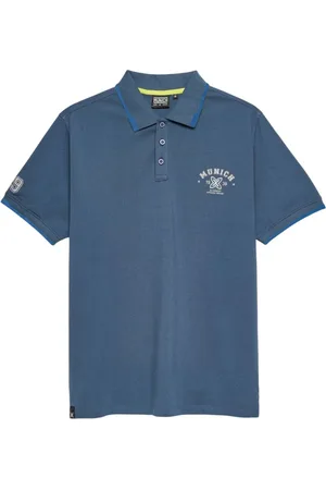 Munich Hombre, Camisetas, Azul, Talla: L