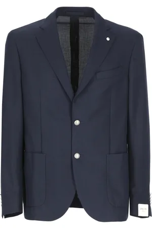 Lubiam Hombre, Chaquetas, Azul, Talla: XL
