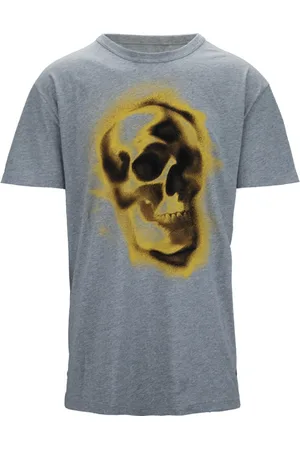 Alexander McQueen Hombre, Camisetas, Gris, Talla: S