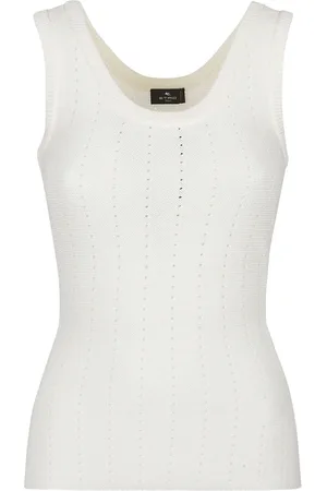 Etro Mujer, Camisetas, Blanco, Talla: S