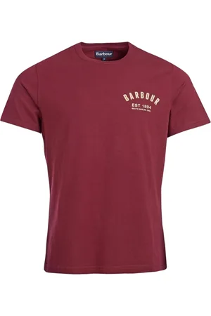 Barbour Hombre, Camisetas, Rojo, Talla: M