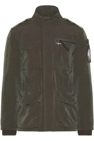 Aeronautica Militare Hombre, Chaquetas, Verde, Talla: 4XL