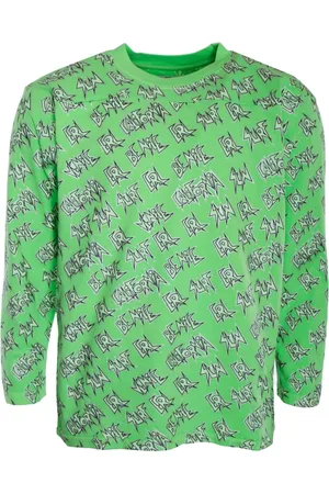 ERL Hombre, Camisetas, Verde, Talla: L
