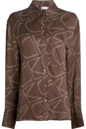 Calvin Klein Mujer, Blusas y Camisas, Marrón, Talla: M