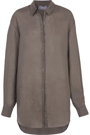 Cortana Mujer, Blusas y Camisas, Marrón, Talla: L