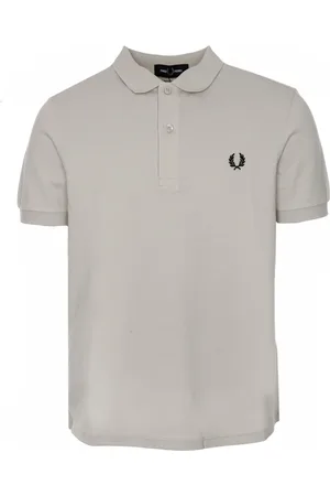 Fred Perry Hombre, Camisetas, Gris, Talla: L