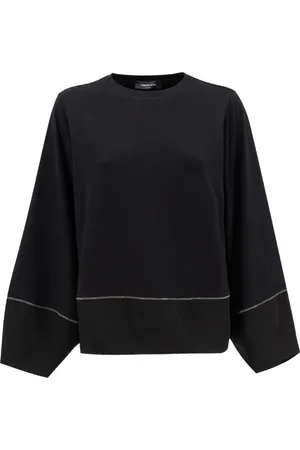 Fabiana Filippi Mujer, Sudaderas, Negro, Talla: S