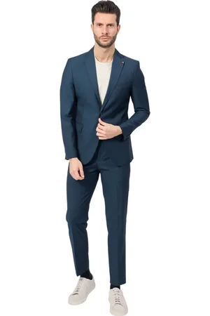MULISH Hombre, Trajes, Azul, Talla: S