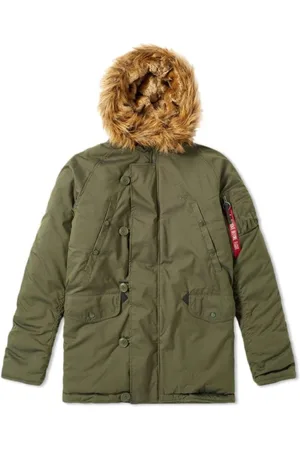 Alpha Industries Hombre, Chaquetas, Verde, Talla: M