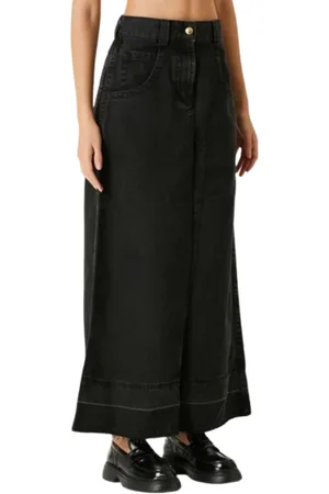 Palm Angels Mujer, Faldas, Negro, Talla: W26