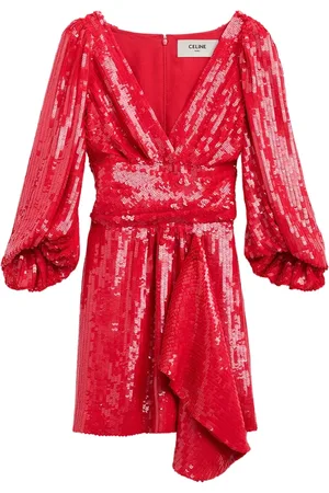 Céline Mujer, Vestidos, Rojo, Talla: S