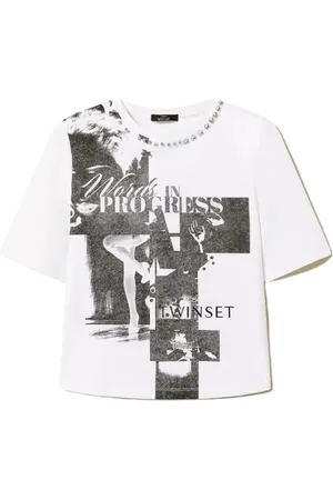 Twin-Set Mujer, Camisetas, Blanco, Talla: S