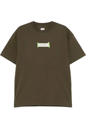 C.P. Company Hombre, Camisetas, Verde, Talla: L
