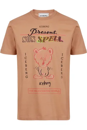 Iceberg Hombre, Camisetas, Marrón, Talla: 2XL