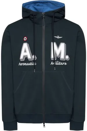 Aeronautica Militare Hombre, Sudaderas, Azul, Talla: M