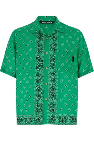 Palm Angels Hombre, Camisas, Verde, Talla: L