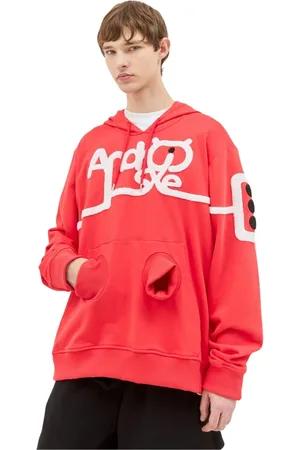 WALTER VAN BEIRENDONCK Hombre, Sudaderas, Rojo, Talla: L