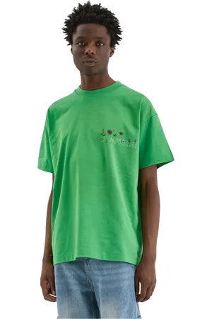 FLÂNEUR Hombre, Camisetas, Verde, Talla: L
