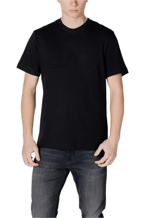 EA7 Hombre, Camisetas, Negro, Talla: XL