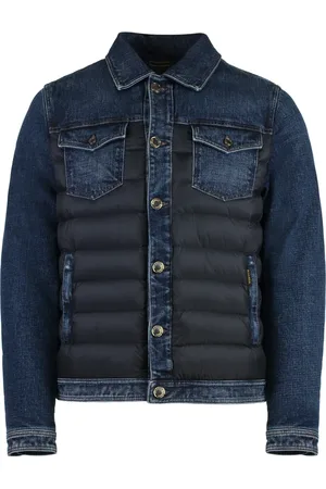 MOORER Hombre, Chaquetas, Azul, Talla: M