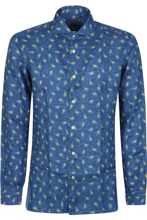 BARBA Hombre, Camisas, Azul, Talla: M