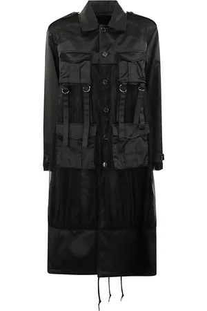 Comme des Garçons Mujer, Abrigos, Negro, Talla: S