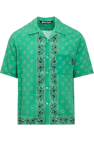 Palm Angels Hombre, Camisas, Verde, Talla: L