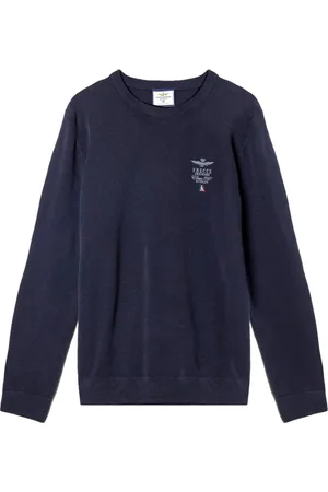 Aeronautica Militare Hombre, Jerseys, Azul, Talla: M