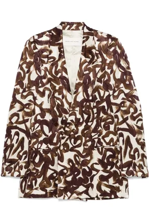 DRIES VAN NOTEN Mujer, Chaquetas, Marrón, Talla: S