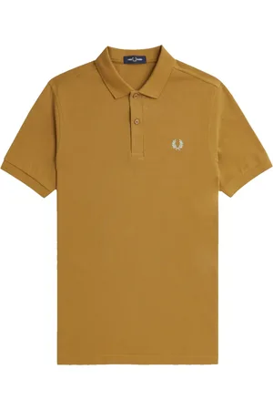 Fred Perry Hombre, Camisetas, Marrón, Talla: L