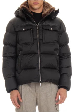 MOORER Hombre, Chaquetas, Negro, Talla: L