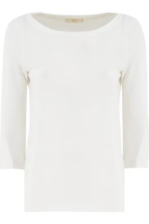 FEDELI Mujer, Camisetas, Blanco, Talla: L