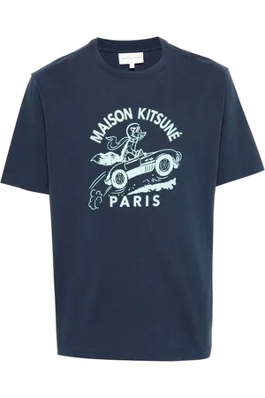 Maison Kitsuné Hombre, Camisetas, Azul, Talla: S
