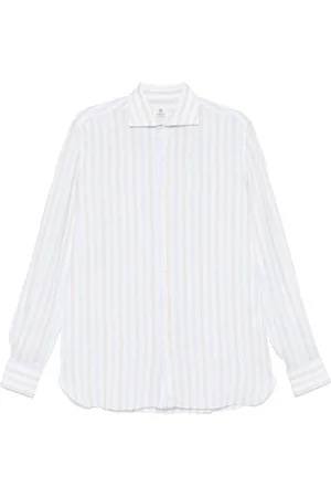 LUIGI BORRELLI NAPOLI Hombre, Camisas, Blanco, Talla: 4XL