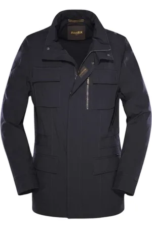 MOORER Hombre, Chaquetas, Azul, Talla: S