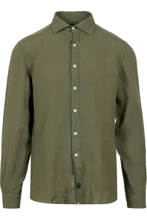 FAY Hombre, Camisas, Verde, Talla: M