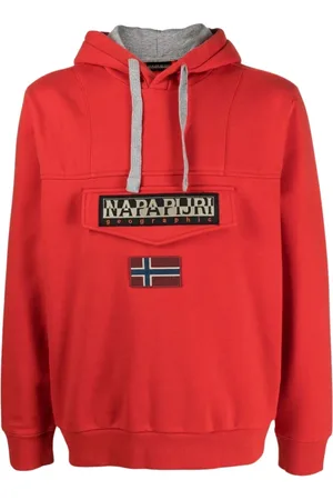 Napapijri Hombre, Sudaderas, Rojo, Talla: L