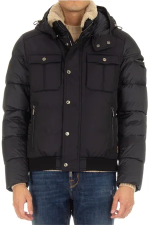 MOORER Hombre, Chaquetas, Azul, Talla: M