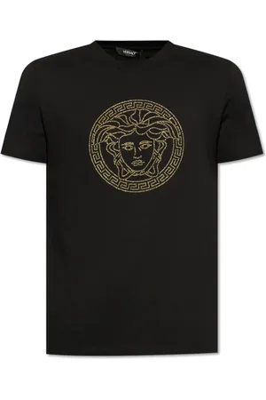 VERSACE Hombre, Camisetas, Negro, Talla: L