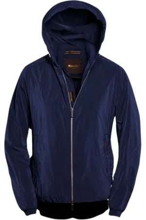 MOORER Hombre, Chaquetas, Azul, Talla: L
