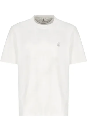 Brunello Cucinelli Hombre, Camisetas, Blanco, Talla: S