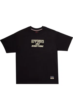 Evisu Hombre, Camisetas, Negro, Talla: M